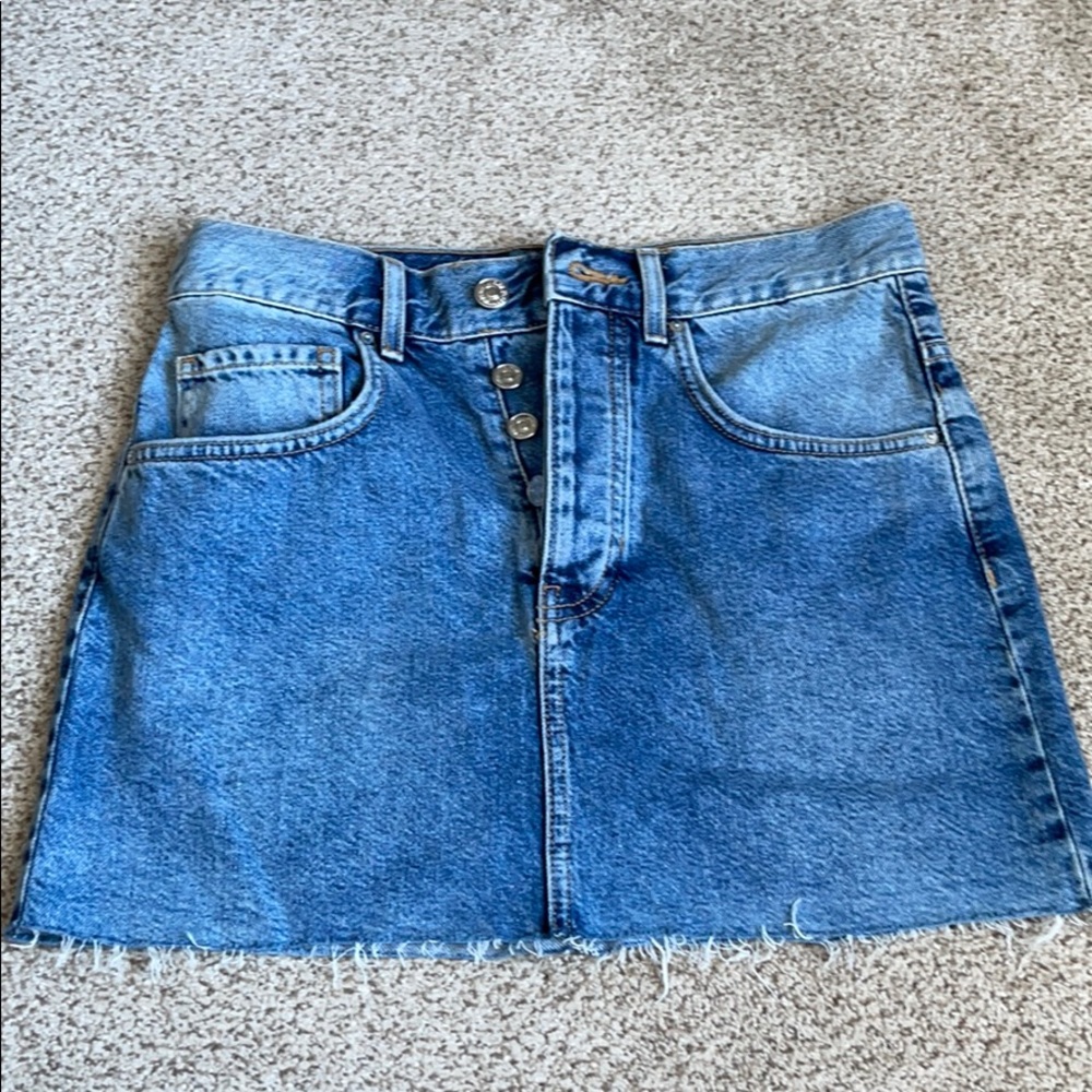 Mini jean skirt